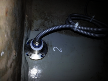 Wasserspaltsensor im Einsatz