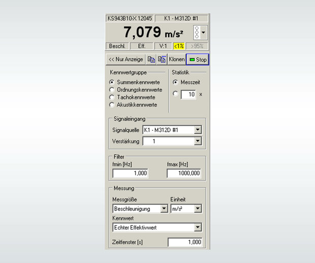 Softwaremodul AVIMeter zur Kennwertanzeige im AVIMatrix Softwaresystem