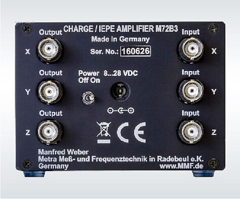 dreikanaliger IEPE Messverstärker M72B3 Rückseite