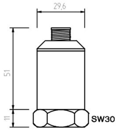 Zeichnung für Schwingungstransmitter mit Selbsttest