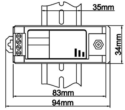 Zeichnung Proximitor für PPT Wellenschwingungssensoren