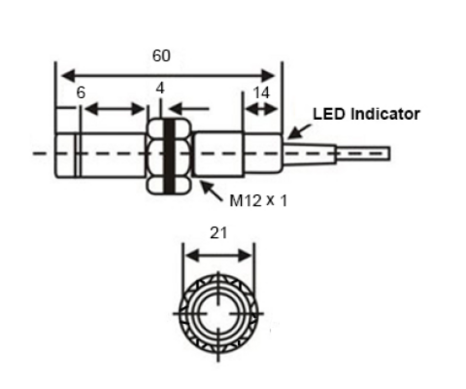 Zeichnung P12 induktiver Drehzahlsensor