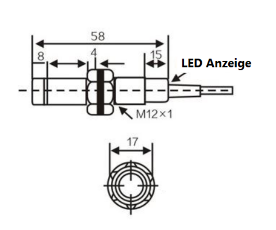 Zeichnung P12 induktiver Drehzahlsensor