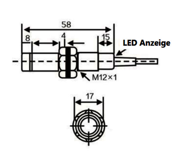 Zeichnung P12 induktiver Drehzahlsensor