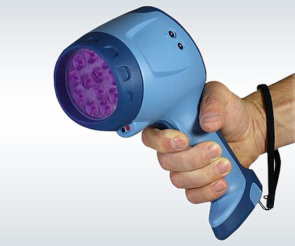 UV LED Stroboskop mit Hochleistungsakku