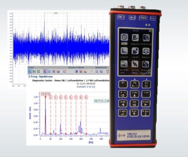 Mobiles Schwingungsmessgerät mit Analysesoftware