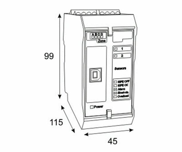 Zeichnung 4-kanal Avibialine Gerät mit USB Schnittstelle