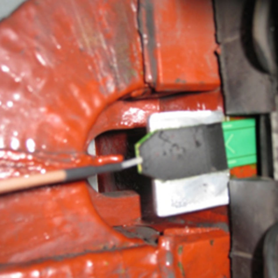 Luftspaltsensor erfasst den Abstand zwischen Rotor und Stator