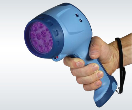 UV LED Stroboskop mit Hochleistungsakku